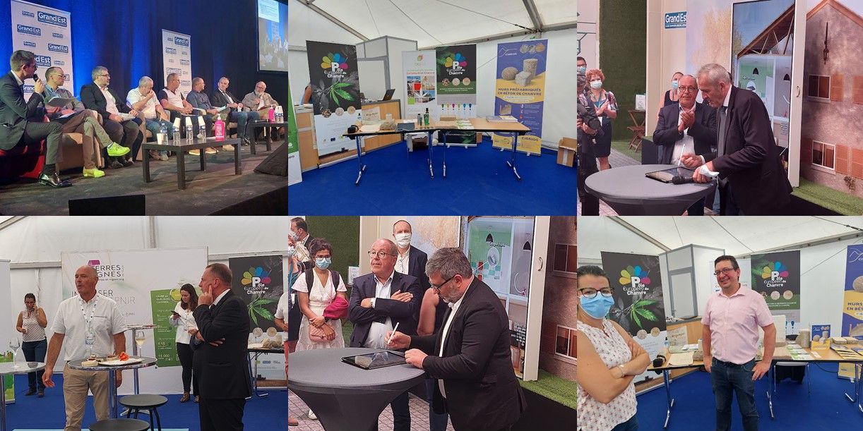 Partner players in the Hemp European Hub at the Châlons fair